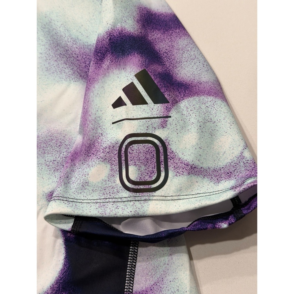 Adidas Overtime M OT TF Mock Compression Shirt JV8833 Mens Large NWT Purple - Picture 8 of 9